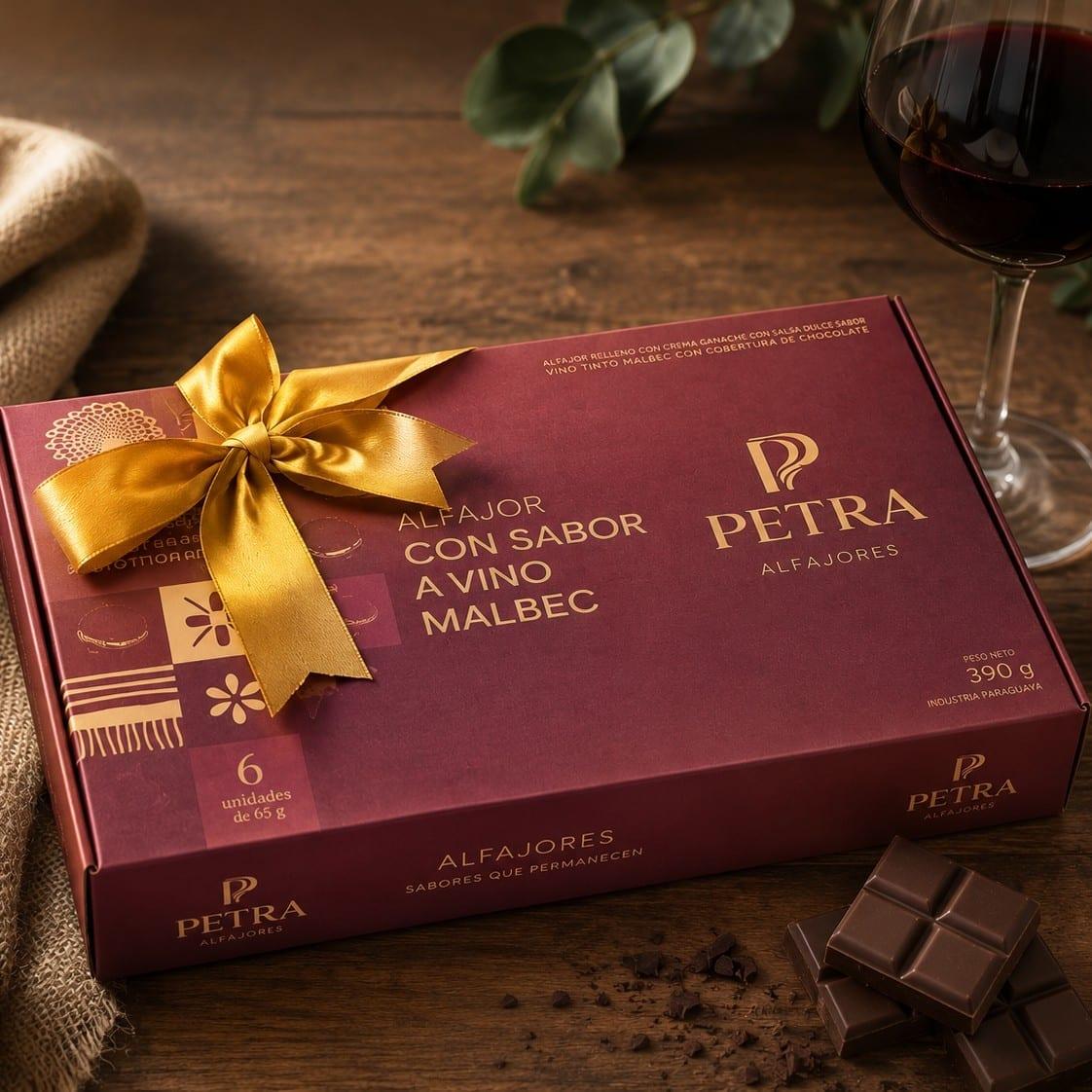 Caja Edición Malbec PETRA — 6 unidades de 65 g · 390 g